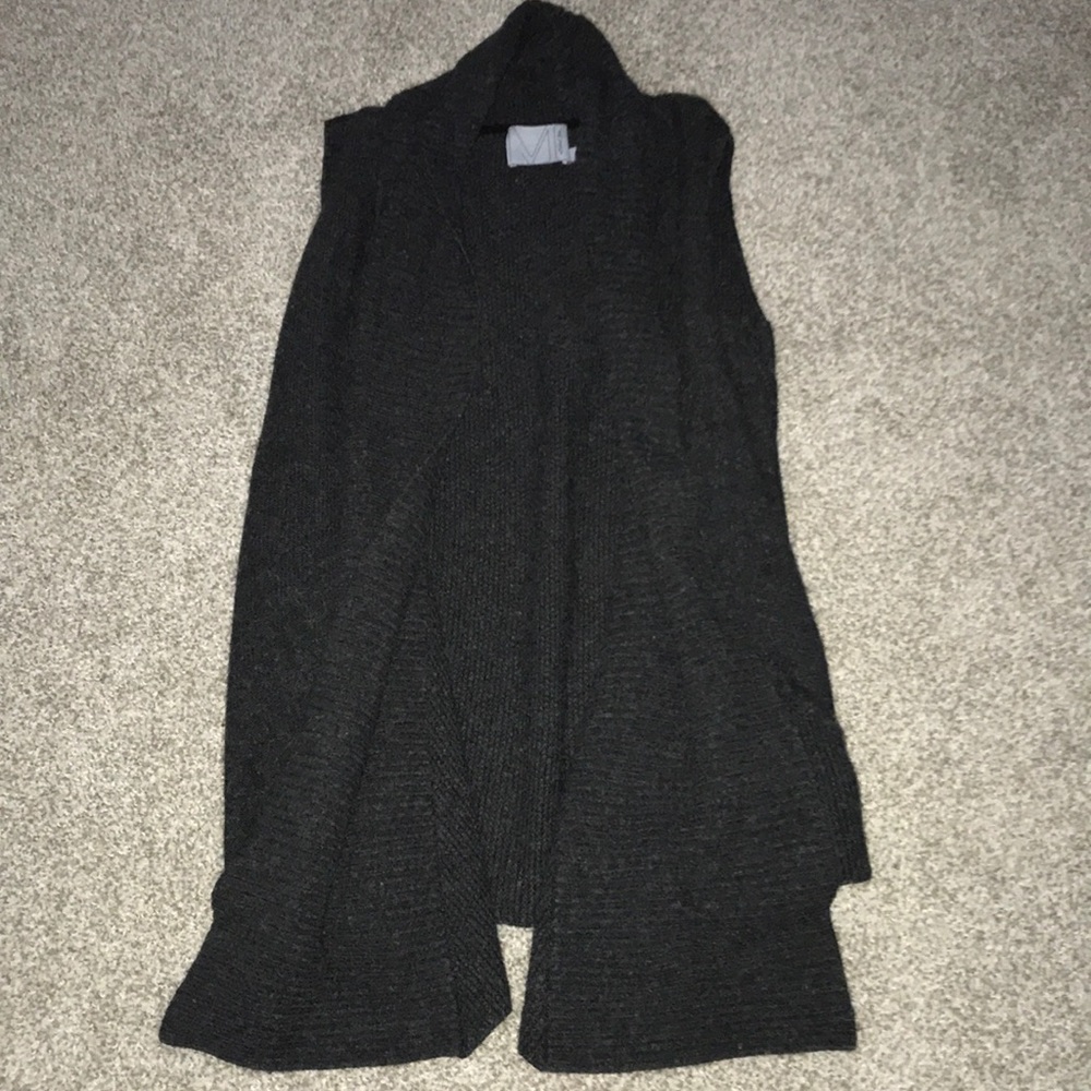 Michael Stars Cashmere Cardigan Vest Grey size 1